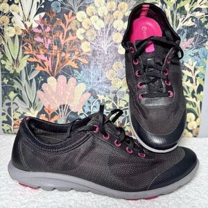 Rockport TruWalk Zero Black Mesh Womens Size 7.5 M 38 Sneakers Shoes V73878